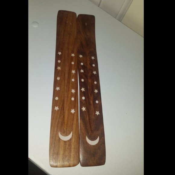 Wooden Incense Holder - Moon and Stars - Picture 4 of 5